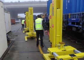 Rail Freight Wagonlift easy to reposition